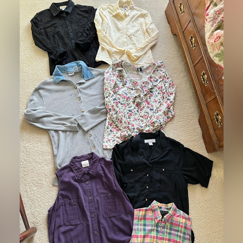 Lot of 7 vintage 90s 2000s tops blouses tanks y2k |reseller bundle